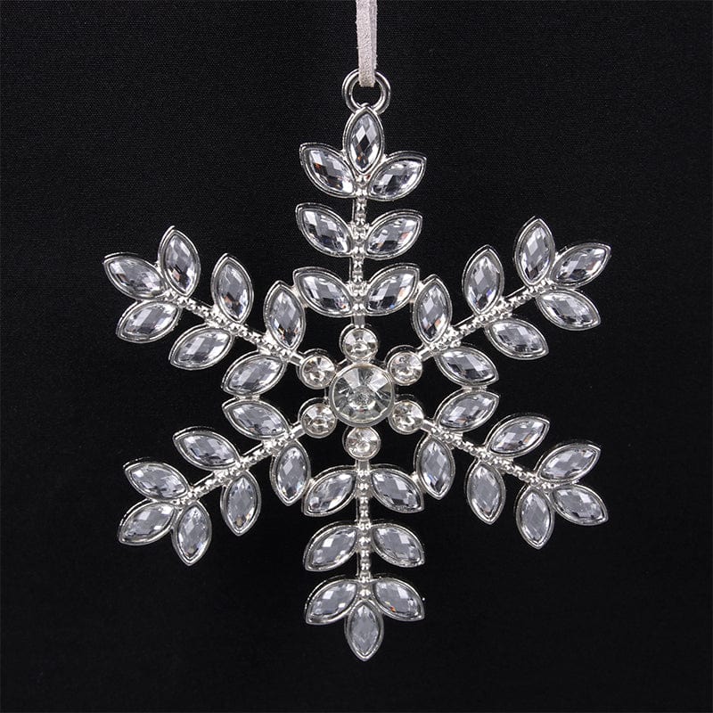 Crystal Snowflake Tree Ornament (10cm)