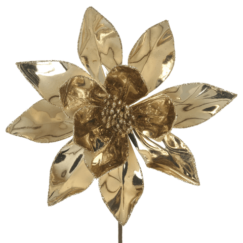 Shiny Poinsettia Stem (50cm)
