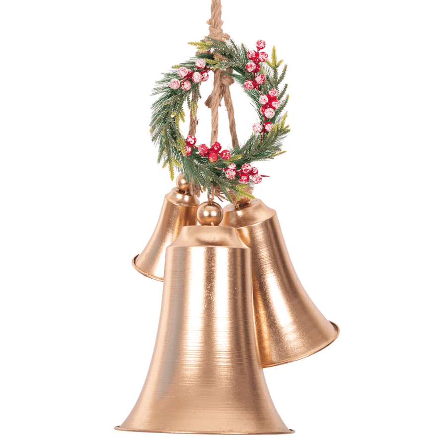 Wreath with Large Metal Bells