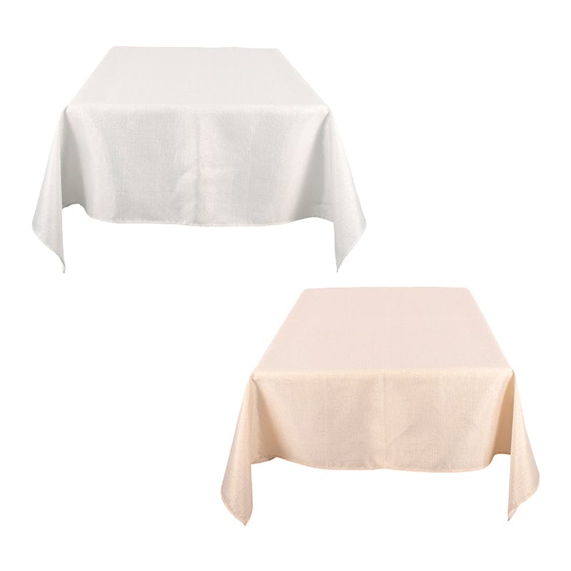 Lurex Rectangle Christmas Table Cloth Asst (178x132cm)