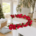 Red Poinsettia Garland (180cm)