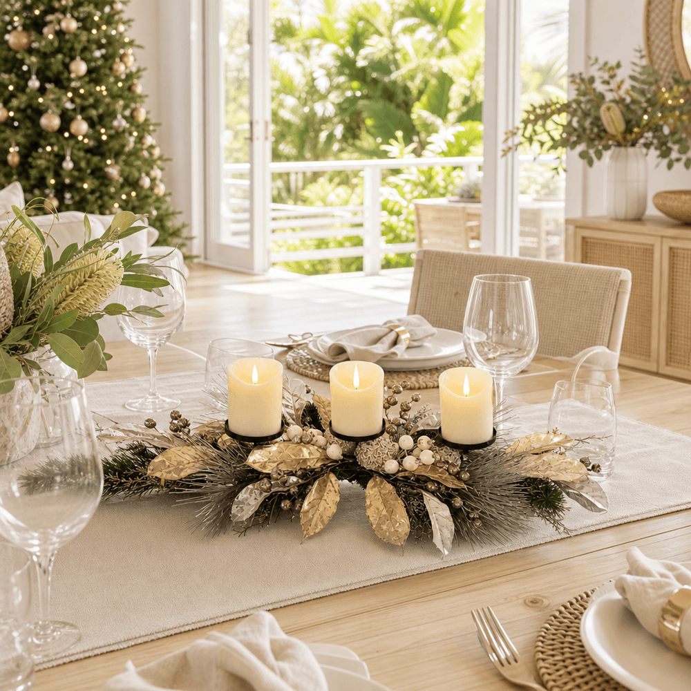 Champagne Candle Table Decor (80cm)