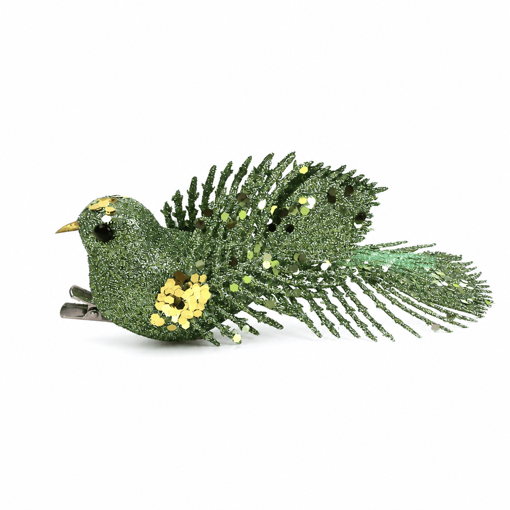 Moss Green Bird Clip (15cm)