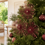 Plum Pink Starburst Glitter Stem (76cm)