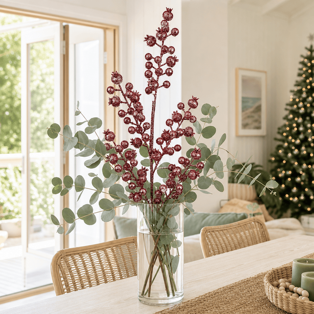 Rose Pink Berry Stem (75cm)