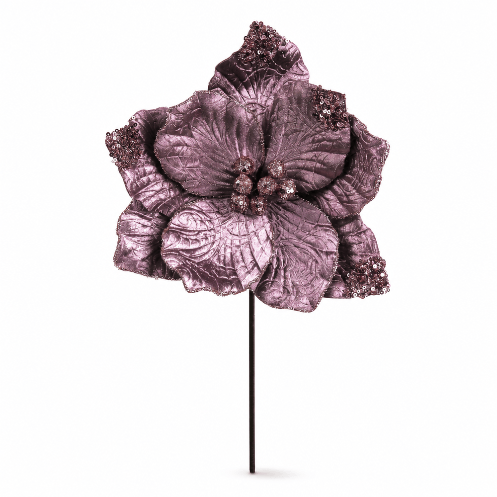 Antique Pink Magnolia with Glitter (50cm)