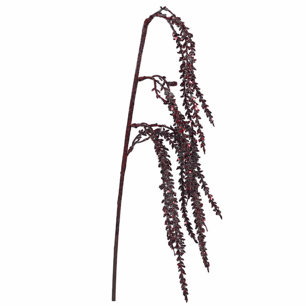 Plum Pink Glitter Stem (72cm)
