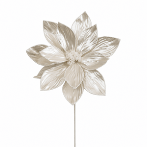 Pearl Poinsettia Stem (50cm)