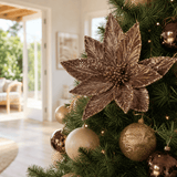 Mocha Velvet Poinsettia (29cm)