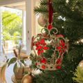 Red Jewelled Crown Ornament (9x11cm)