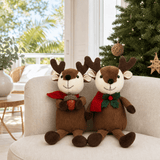 Red Sitting Reindeer (21cm)