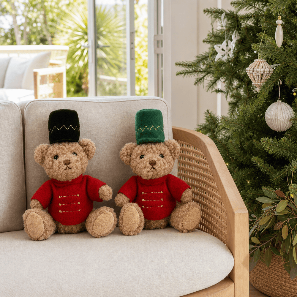 Merry Teddy Bear Nutcracker (12cm)