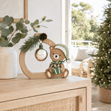 Wooden Teddy Tabletop Deco (15x12.5cm)
