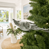 Sage Velvet Bird Clip (30cm)