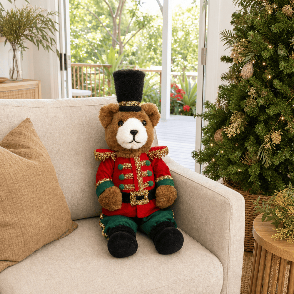 Red Teddy Nutcracker (42cm)