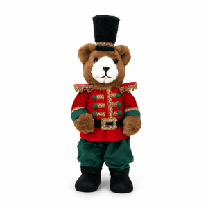 Red Teddy Nutcracker (42cm)