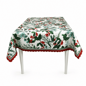 Holly Berry Christmas Tablecloth (150 x 220cm)