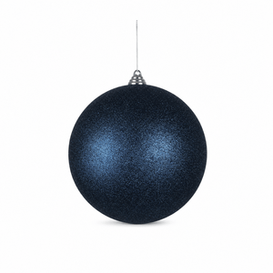 Navy Glitter Bauble (20cm)