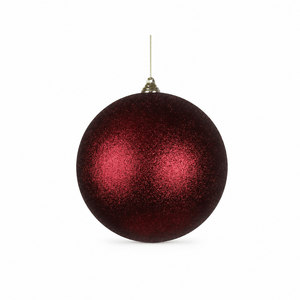 Cherry Red Glitter Bauble (20cm)