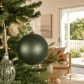 Sage Glitter Bauble (20cm)