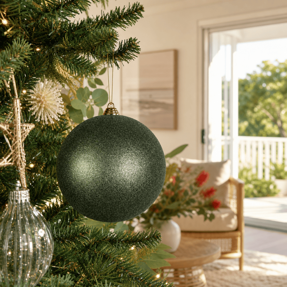 Sage Glitter Bauble (20cm)