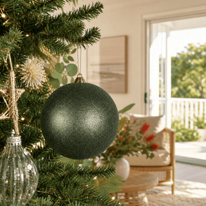 Sage Glitter Bauble (20cm)
