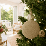 Gold Beaded Bauble (20cm)