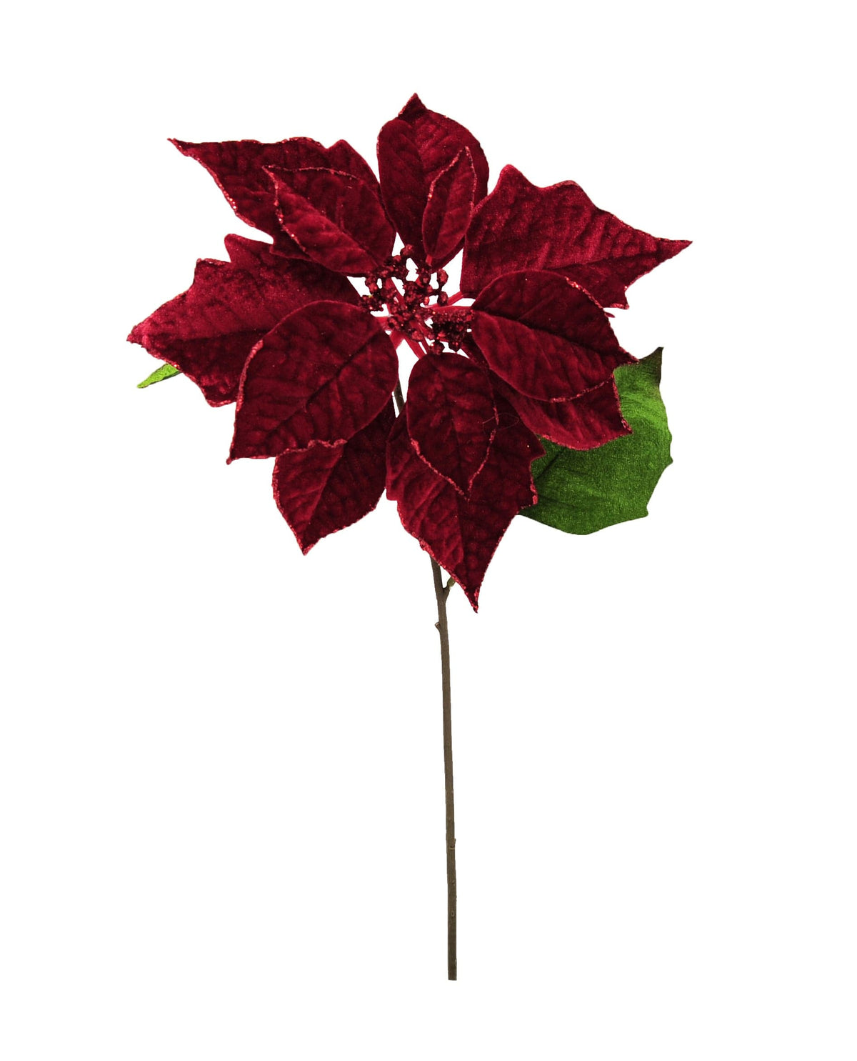 Poinsettia Red/Burgundy Pick