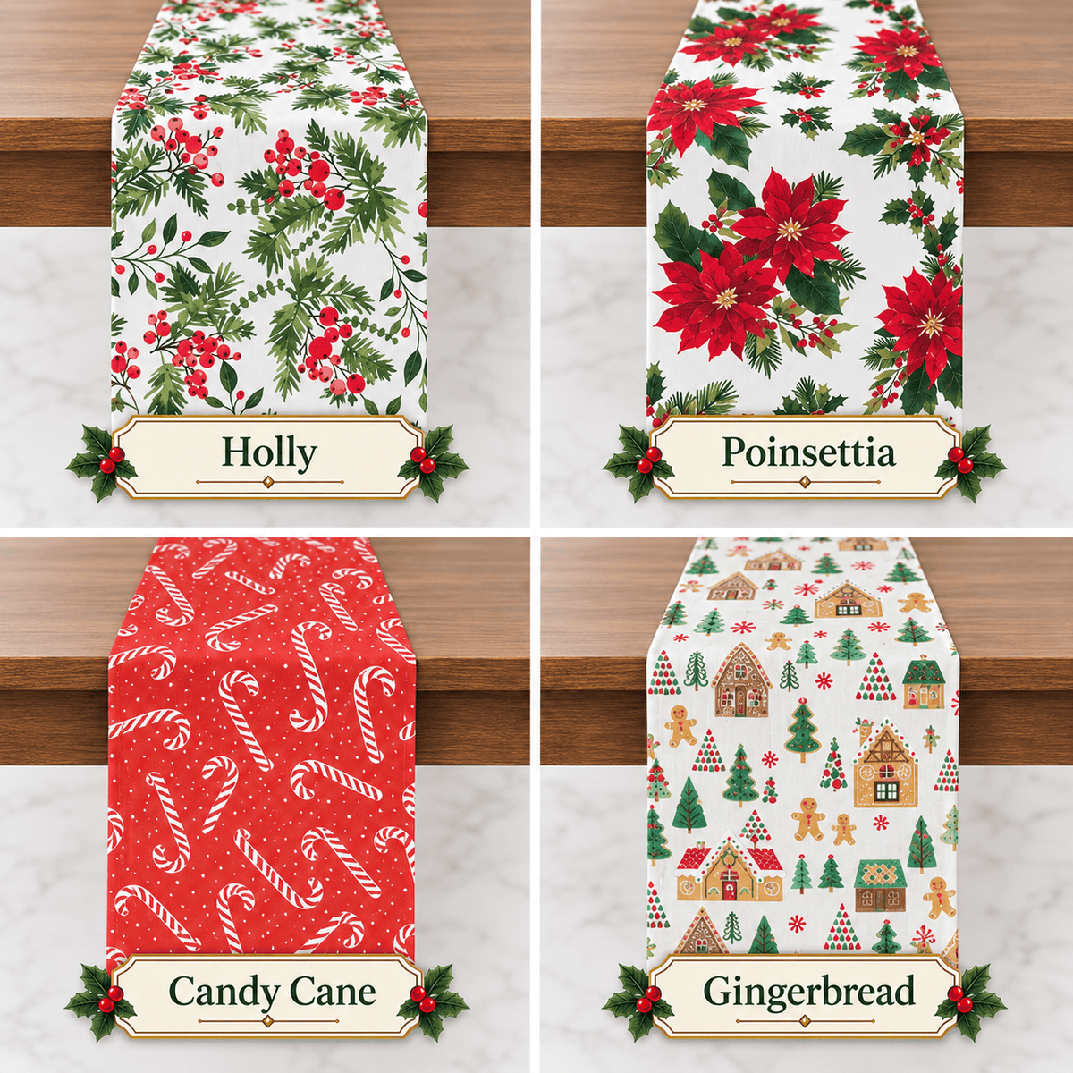 Printed Table Runner Asst (183cm) - View 2