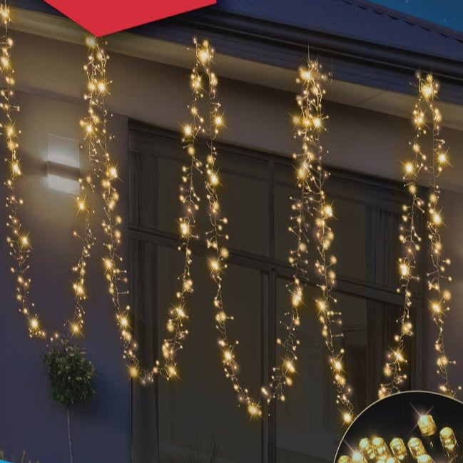 720 LED Cluster Lights Warm White (10.4m)