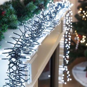 720 LED Cluster Lights White (10.4m) - View 1