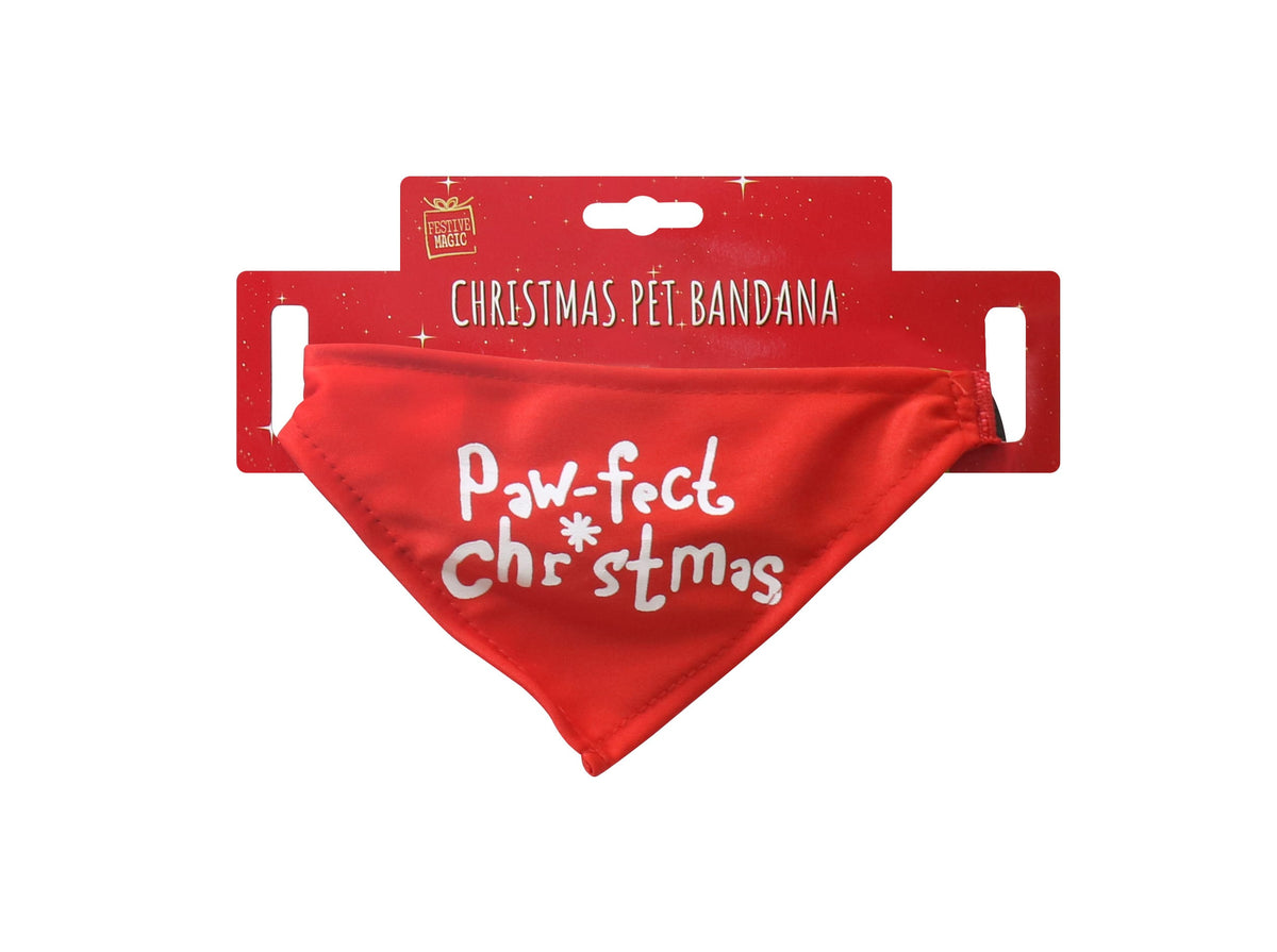 Christmas Pet Bandana Asst