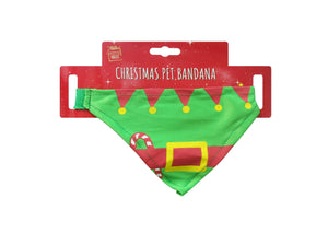 Christmas Pet Bandana Asst