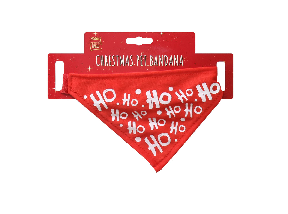 Christmas Pet Bandana Asst