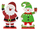 Santa or Elf Table Deco 2 Asst - View 1