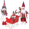 Christmas Family with Light Up Musical Sleigh (4pc)