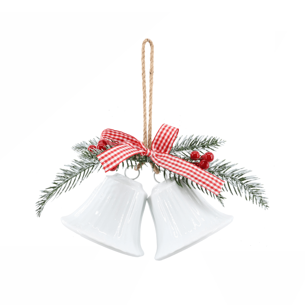 Gingham Twin Bells Available in 3 Colors