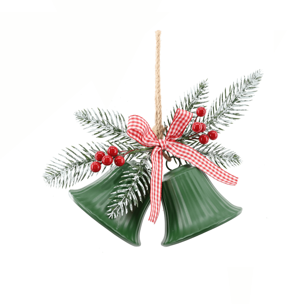 Gingham Twin Bells Available in 3 Colors