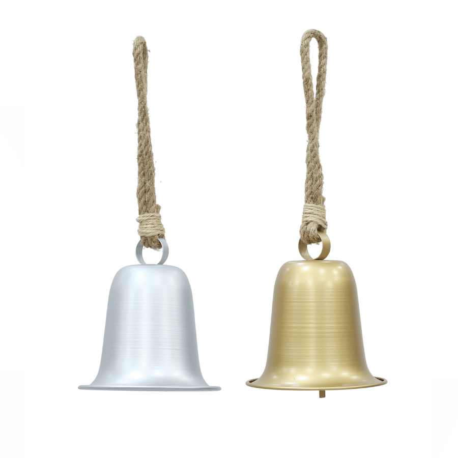 Matte Metallic Bells (16cm) Available in Silver or Gold
