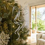 Metallic Spiral Pick Silver (130cm)