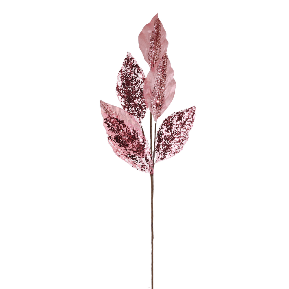 Metallic Mesh Leaf Pick Asst (70cm)