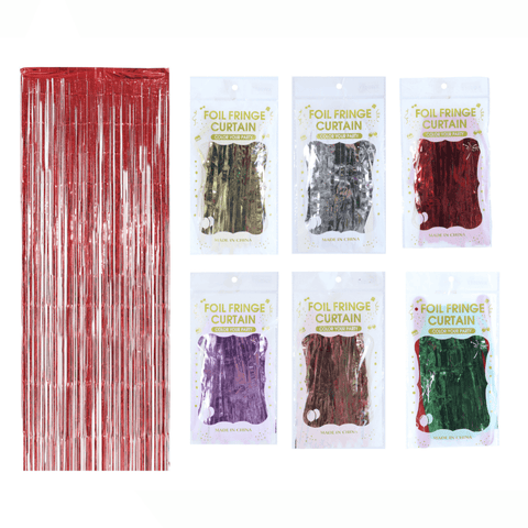 Tinsel Curtain Asst (1x2m)