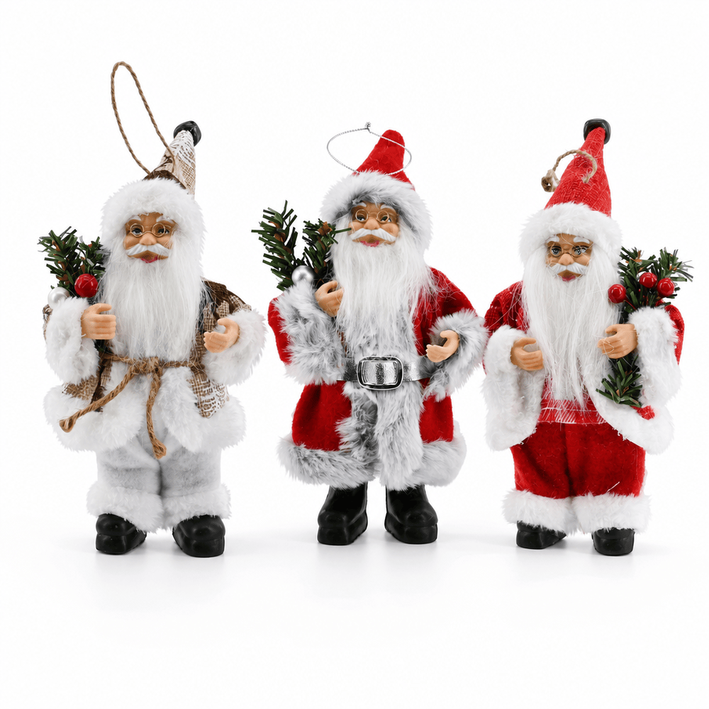 Santa Vintage Figurine Ornament (18cm) Asst
