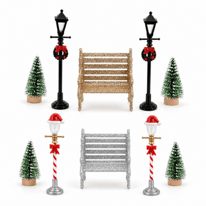 Christmas Village Street Scene 5pc