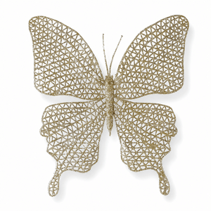 Champagne Glitter Butterfly Clip (21cm)