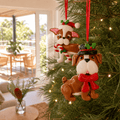 Festive Dog Ornament (10cm) Asst