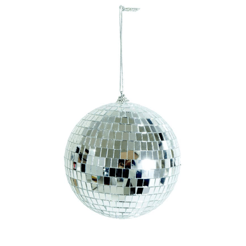 Silver Mirror Bauble (15cm)