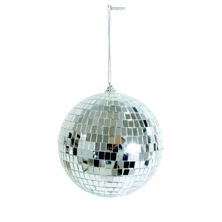 Silver Mirror Bauble (15cm)