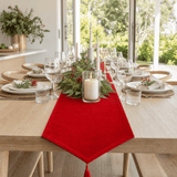 Flocked Table Runner (180cm) Asst