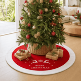 Reindeer Scene Tree Skirt (100cm)
